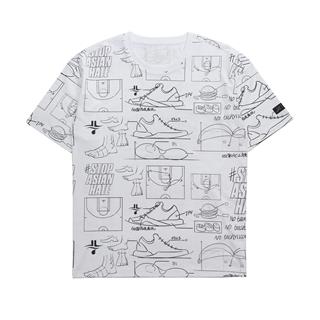 【林书豪系列】男女短袖针织衫  篮球文化设计涂鸦运动男女T恤879229010443